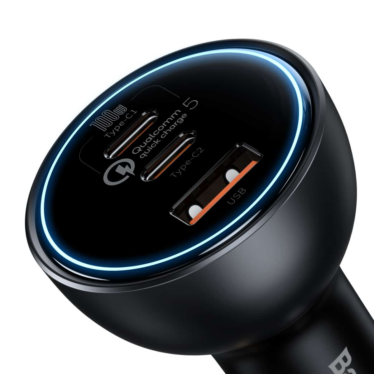 Baseus Qualcomm® Quick Charge™ 5 Technology Multi-Port Fast Charge Car Charger C+C+U 160W set Gray (with Baseus Xiaobai series fast charging Cable Type-C to Type-C 100W (20V/5A) 1m Black) Baseus Qualcomm® Quick Charge™ 5 Technology Multi-Port Fast Charge Car Charger C+C+U 160W set Gray (with Baseus Xiaobai series fast charging Cable Type-C to Type-C 100W (20V/5A) 1m Black)
